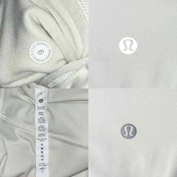 Lululemon Align High-Rise Lined Crop 23" Women's Size 6 in color Bone #W6BGLS - Picture 4 of 16